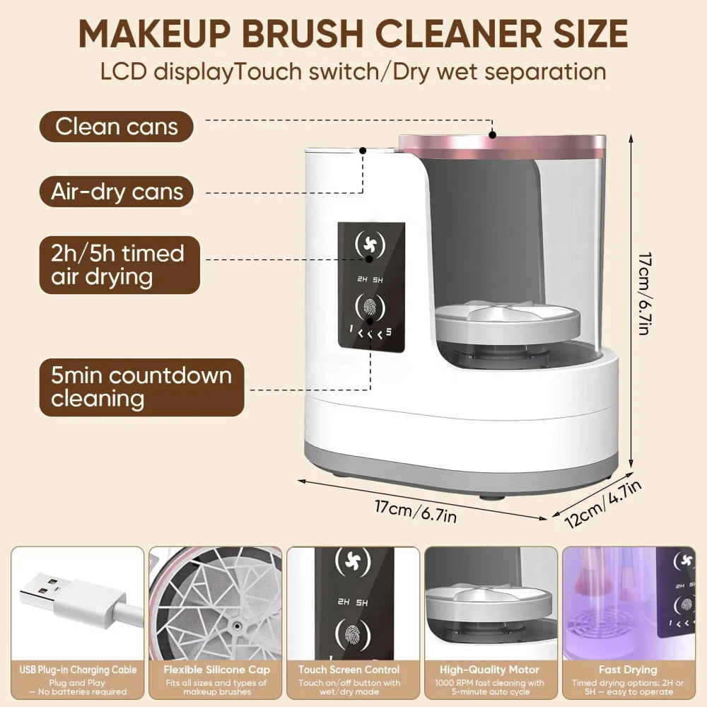 Automatic Electric Makeup Brush Cleaner